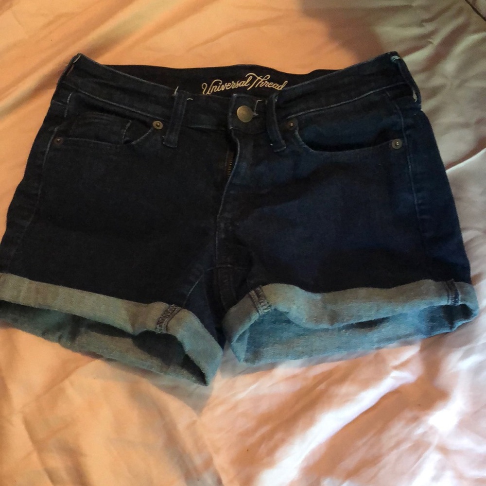 Dark jean shorts